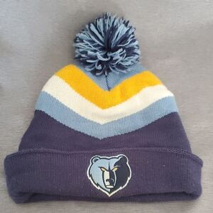 Mitchell & Ness Memphis Grizzles Knit Pom Pom Beanie